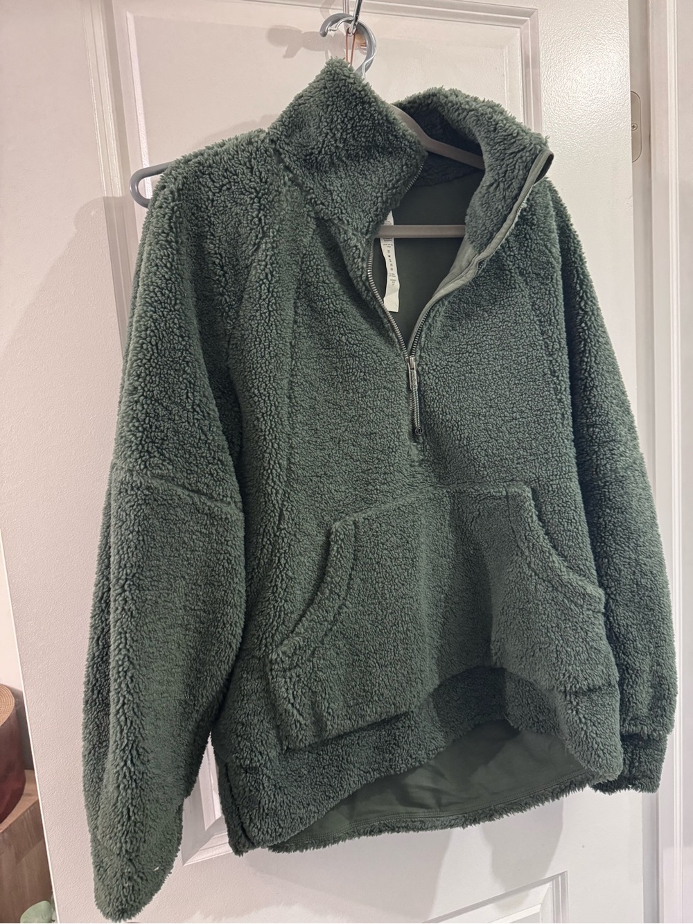 lululemon athletica Dark Olive Green Sherpa Half-Zip